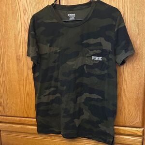 Pink camo short sleeve tee